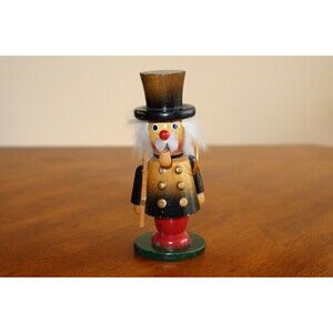 BROKEN LADDER Vintage Midwest Carved Wood Smoker Figure Chimney Sweep 4.75"